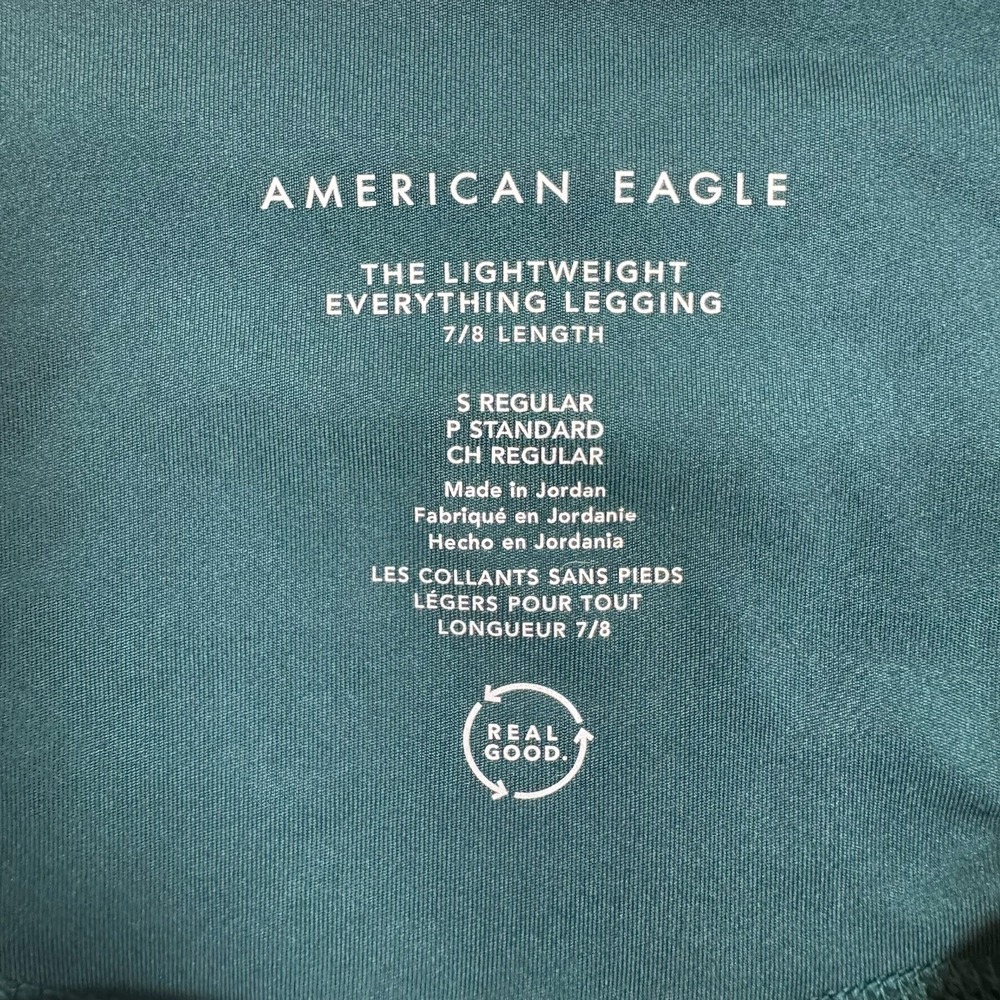 American Eagle AE Lightweight 7/8 Everything Legging Size S Crossover Teal - Picture 8 of 8